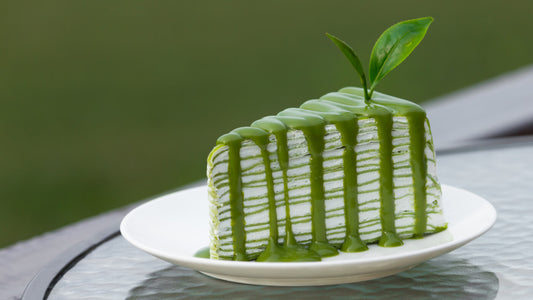 torta di crêpe al matcha