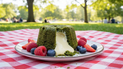 How to Make Matcha Lava Cake with White Chocolate Center