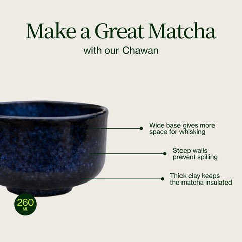 Chawan blu celeste