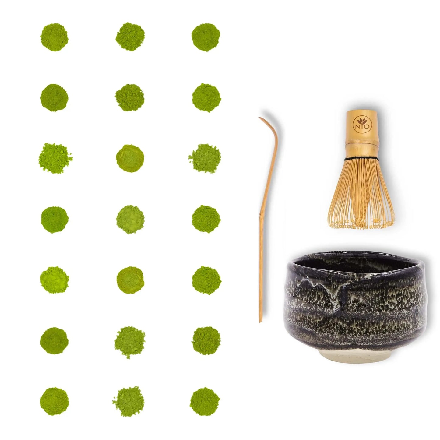 Pacchetto Degustazione Di Tè Matcha Da 21 Campioni Con Frullino Per Tè Matcha E Ciotola Matcha