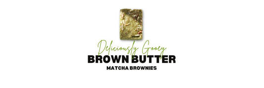 Make Deliciously Gooey Brown Butter Matcha Brownies