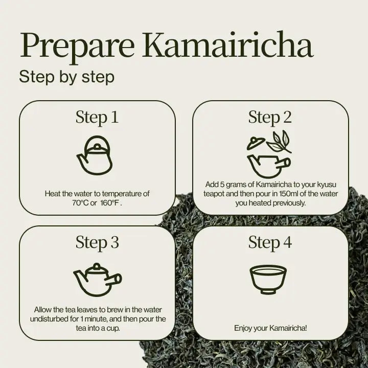 Preparare Kamairicha passo dopo passo