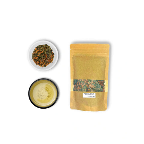 Tè verde Genmaicha con riso tostato