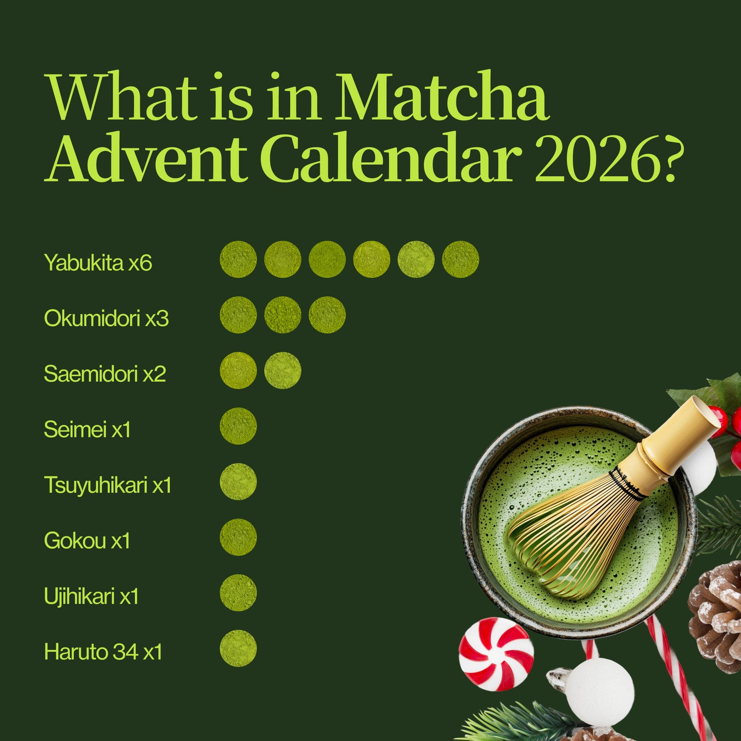 Calendario dell'Avvento Matcha 2026