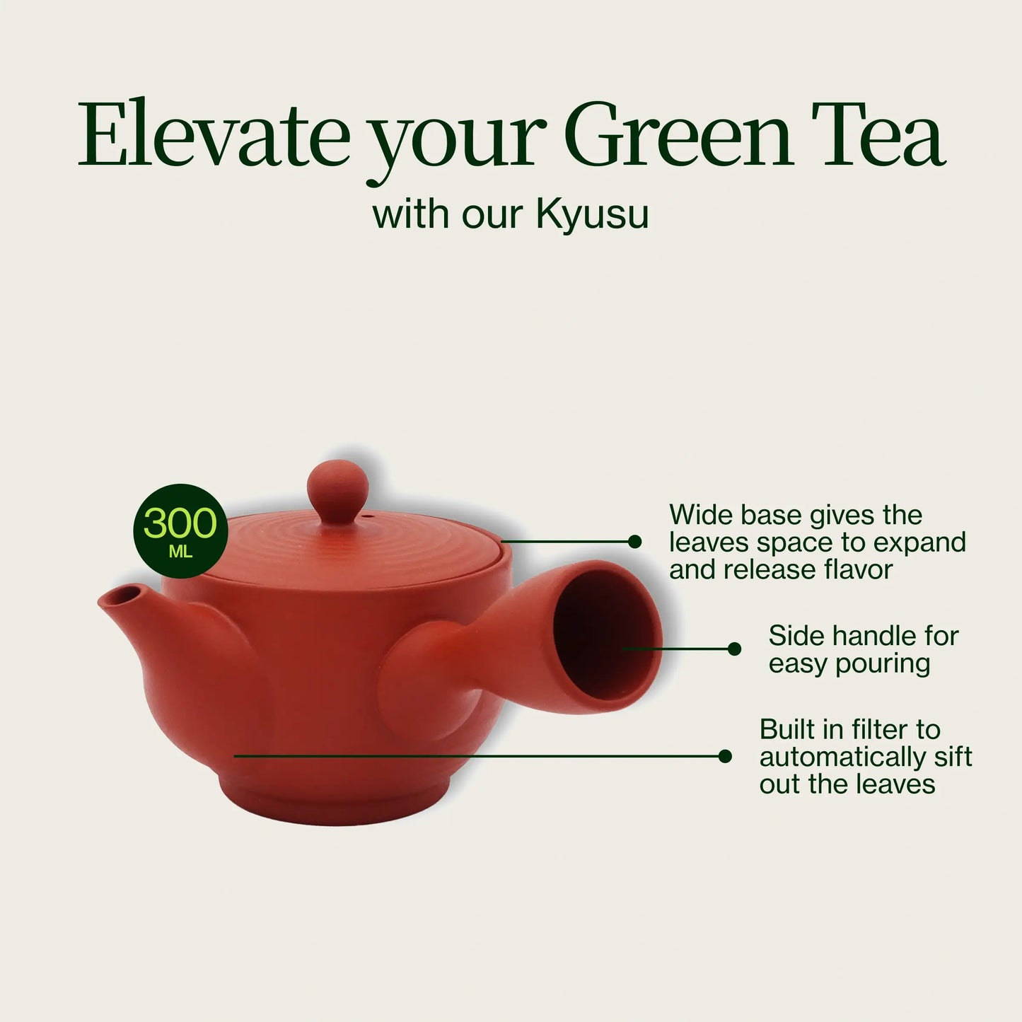 Kyusu Teiera Rossa