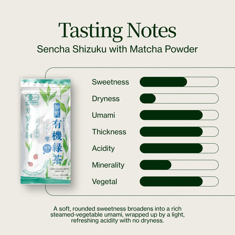 Sencha Shizuku con Polvere di matcha