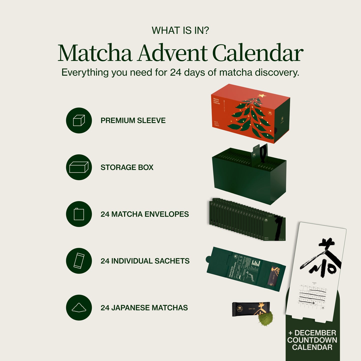 Calendario dell'Avvento Matcha 2026